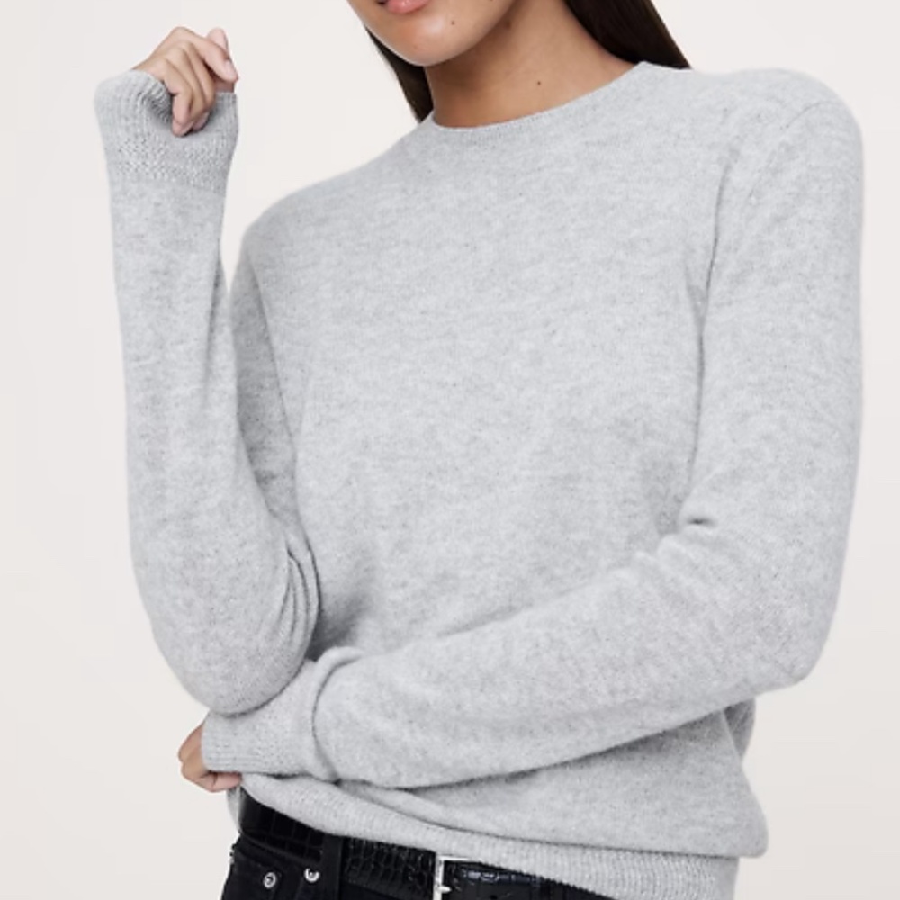 Banana Republic 100% cashmere grey sweater size S